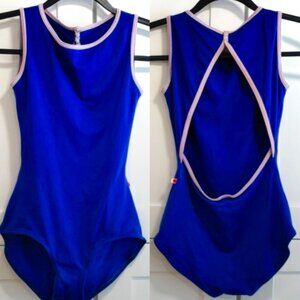 Yumiko Larissa MEDIUM Leotard Royal/Purple Triangular 🔺 Back Opening 🤸🏼‍♀️